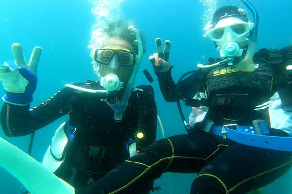 白浜ボートダイビング　安全停止